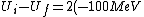 U_{i}-U_{f}=2(-100MeV)